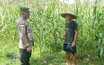Bhabinkamtibmas Taman Baru Giat Dorong Pemanfaatan Lahan Kosong