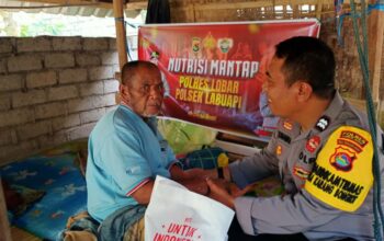 Dukung Gizi Warga, Polri Salurkan Bantuan di Lombok Barat