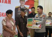 Hari Bhayangkara ke-79, Polda Sulut Salurkan 620 Paket Bansos kepada Warga Minsel