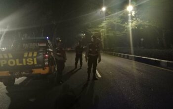 Patroli Blue Light Sat Samapta Cegah 3C di Jalur Bypass BIL I, Lombok Barat