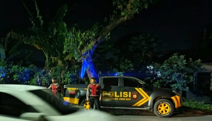 Wujudkan Kamtibmas Kondusif, Patroli Polres Lombok Barat Sasar Kuripan