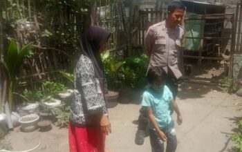 Kunjungan Humanis Bhabinkamtibmas, Ajak Warga Manfaatkan Lahan Pekarangan untuk Ketahanan Pangan