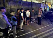 Patroli Gabungan Polsek Kediri, TNI, dan Forkopincam Jaga Kamtibmas Lombok Barat