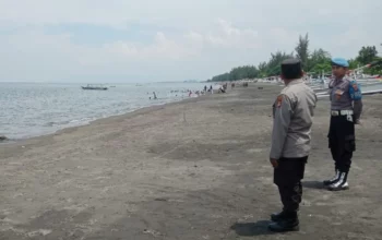 Antisipasi 3C, Polsek Lembar Gencarkan Patroli Wisata Pantai Cemare