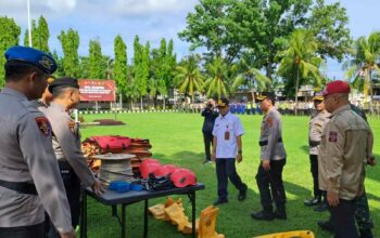 Kapolres Lobar Pimpin Apel Kesiapan Bencana, Tekankan Respons Cepat